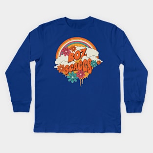 Retro Rainbow - Boz Scaggs Kids Long Sleeve T-Shirt